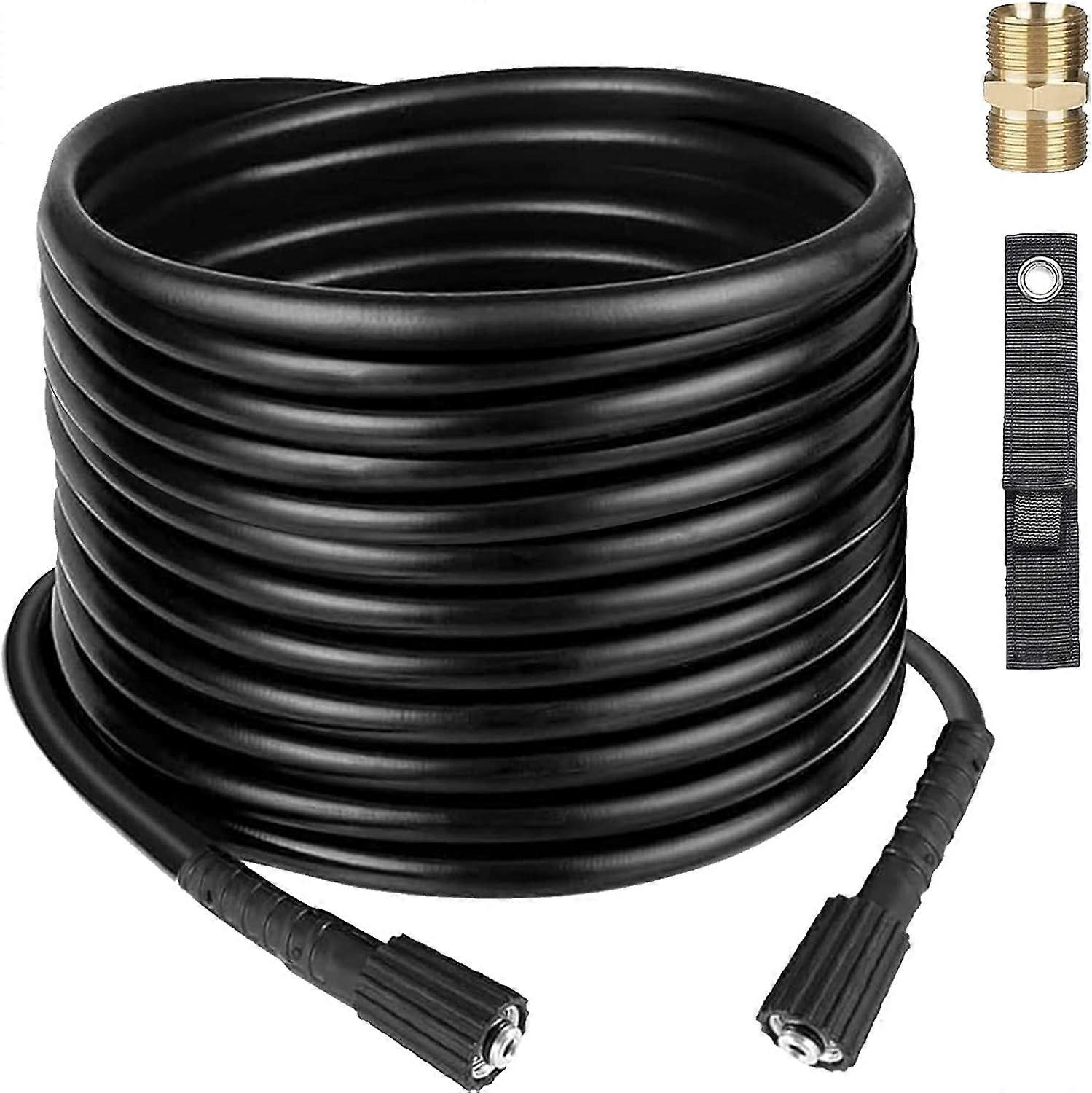 10m/32.8Ft High Pressure Washer Hose, Jet Wash Extension Hose with M22 Male Thread Connector for Most of Pressure Washer with M22 14mm Thread, Replace