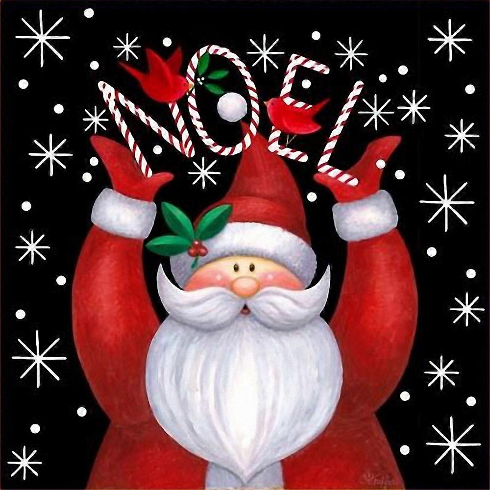 Timanttimaalaus Joulu 30*40 koristemaalaus 2