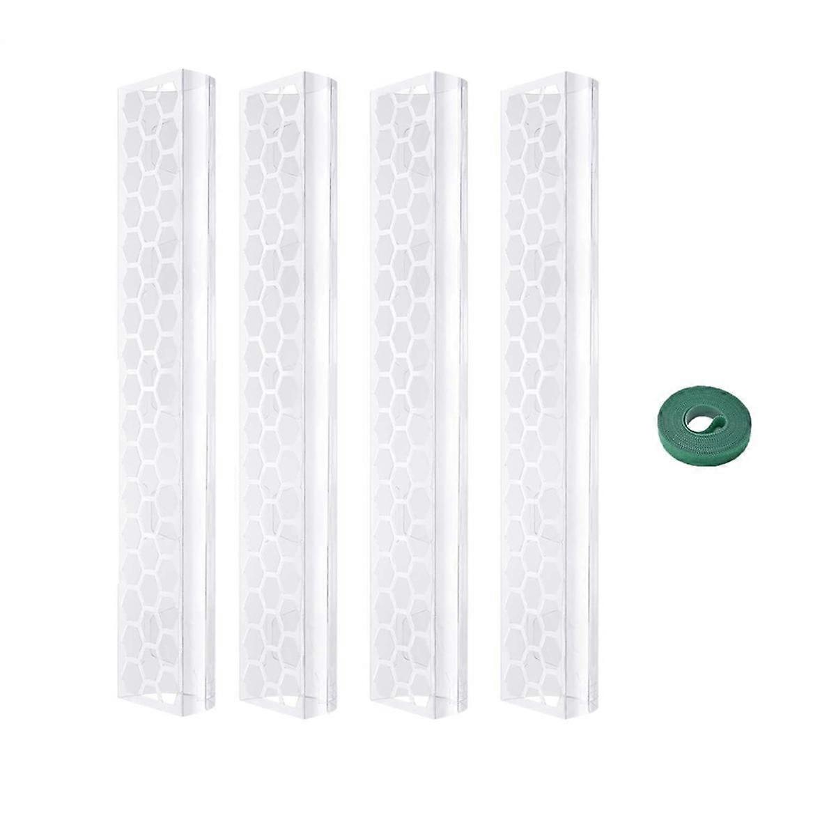 4 Pcs 17 Inch Plastic Moss Pole for Plants Monstera,Designed Specifically for Climbing Plants, Stackable Plant Support