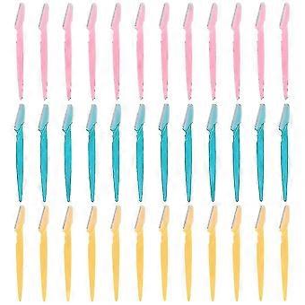 36 Pcs Of Beard Eyebrow Scissors Eyebrow Trimmer Shaper Portable Eyebrow Shaper