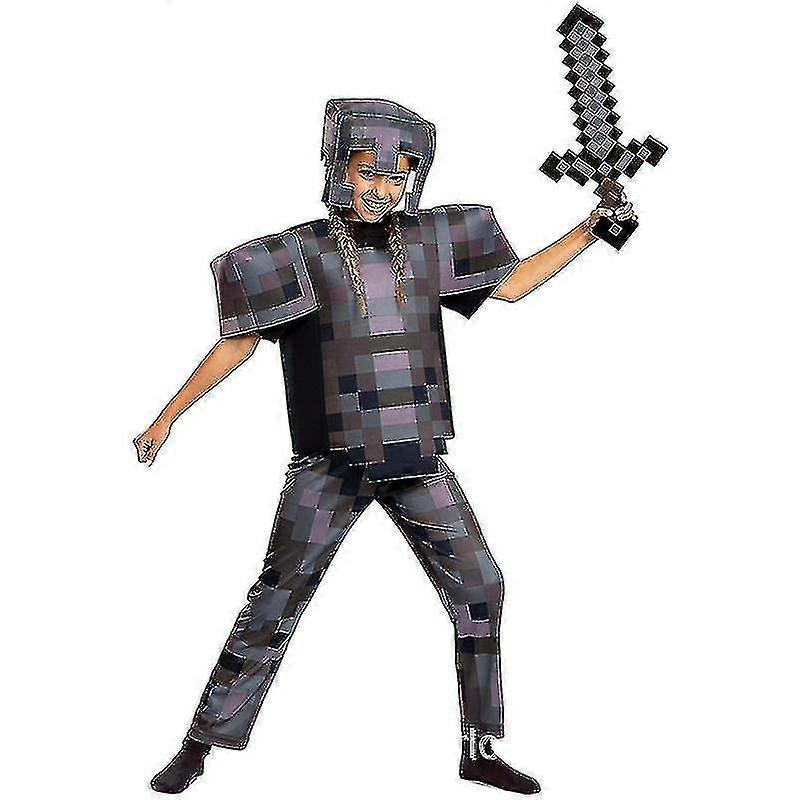 Min Verden Minecraft Diamond Armor Series Cosplay Spill Karakter Ytelse Kostyme Premium Qualität Geeignet für Geschenk W M
