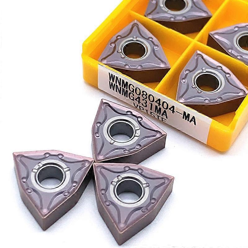 10PCS WNMG080404 WNMG080408 MA VP15TF UE6020 Carbide Inserts External Turning Tool Metal CNC Turning Insert Cutting Tool