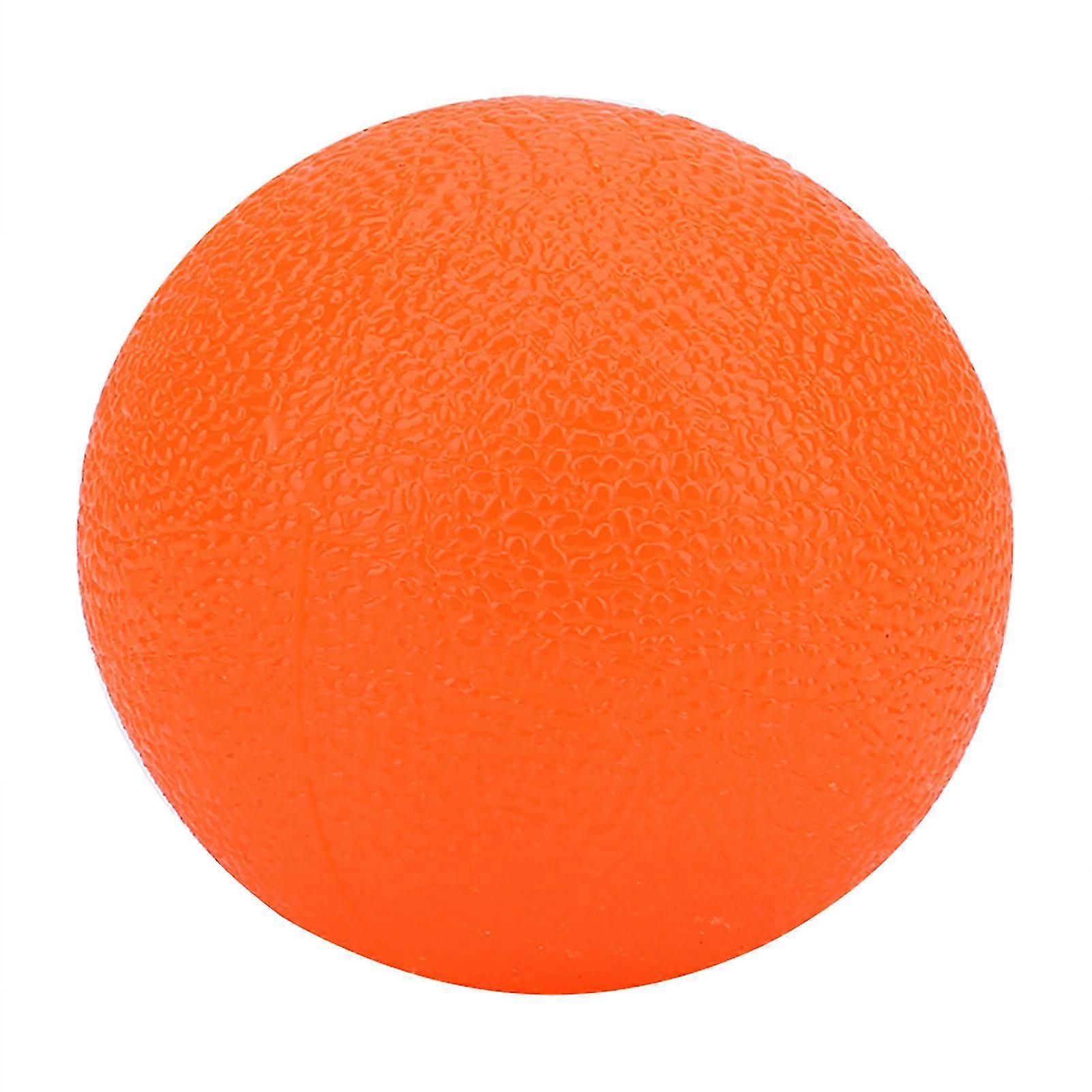 Hand Finger Strength Exercise Silicone Grip Ball - Orange (Size 20)