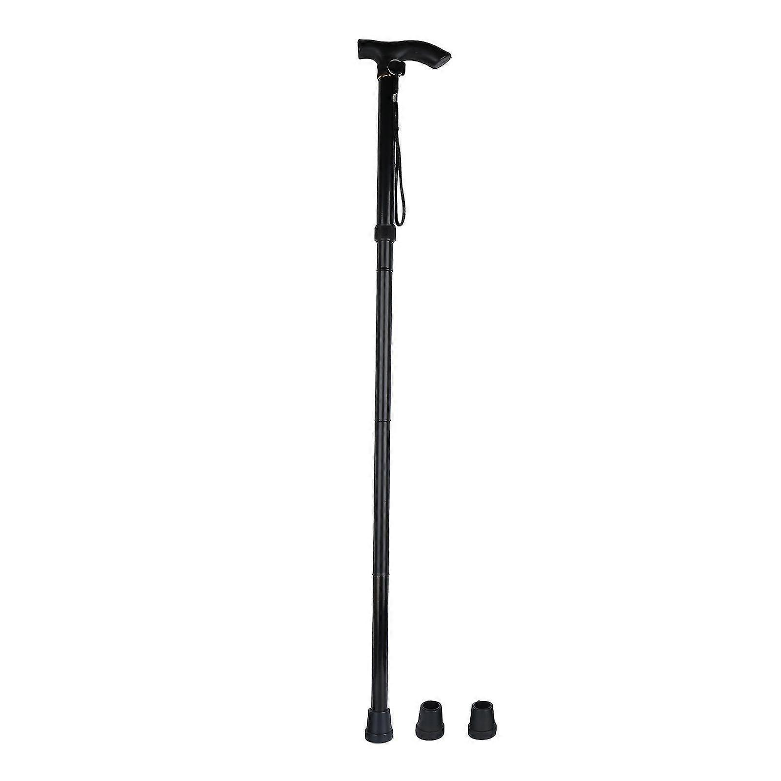 Lightweight Aluminium Alloy Collapsible Hiking Pole with Foldable Design and 2 Backup Tips for Senior Walking