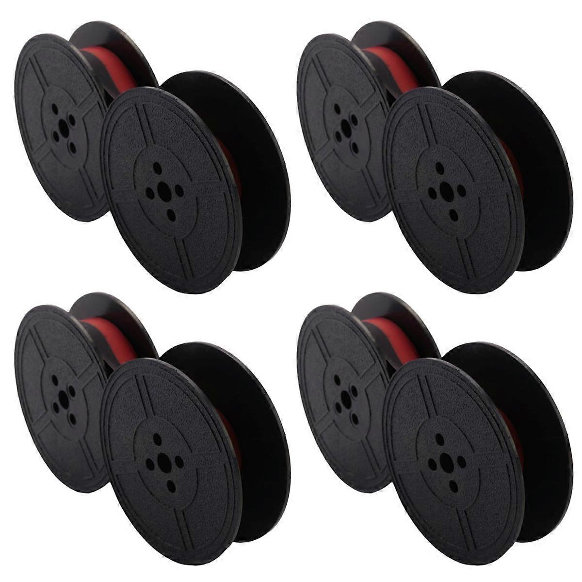 4 Pack Typewriter Ribbon Twin Spool Typewriter Ribbon Ink Twin Spool Ink Replacement Part for Most