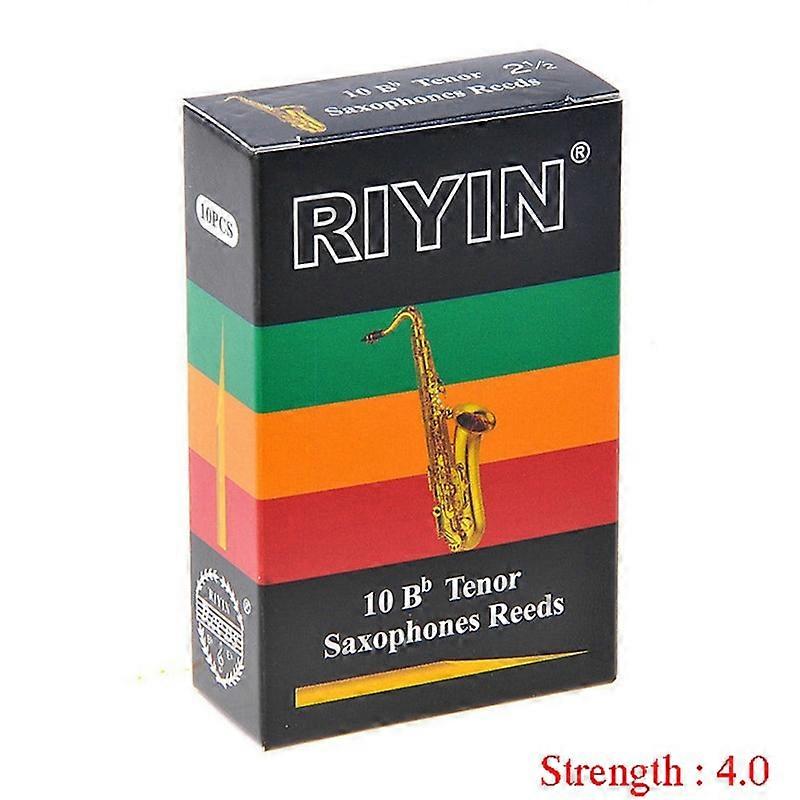 10pcs pack Bb Tenor Saxophone Reeds Strength 1.5 2.0 2.5 3.0 3.5 4.0 Sax Reed Parts High Quality Reed Excellent Pitch Stability