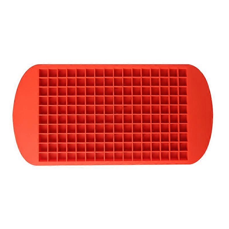 160 Grid Mini Ice Cubes Silicone Ice Mold Ice Breaker Ice Grid Tray Small Square Mold Ice Maker Silicone Mold Ice Tray Foldable Ice Crushers & Shave