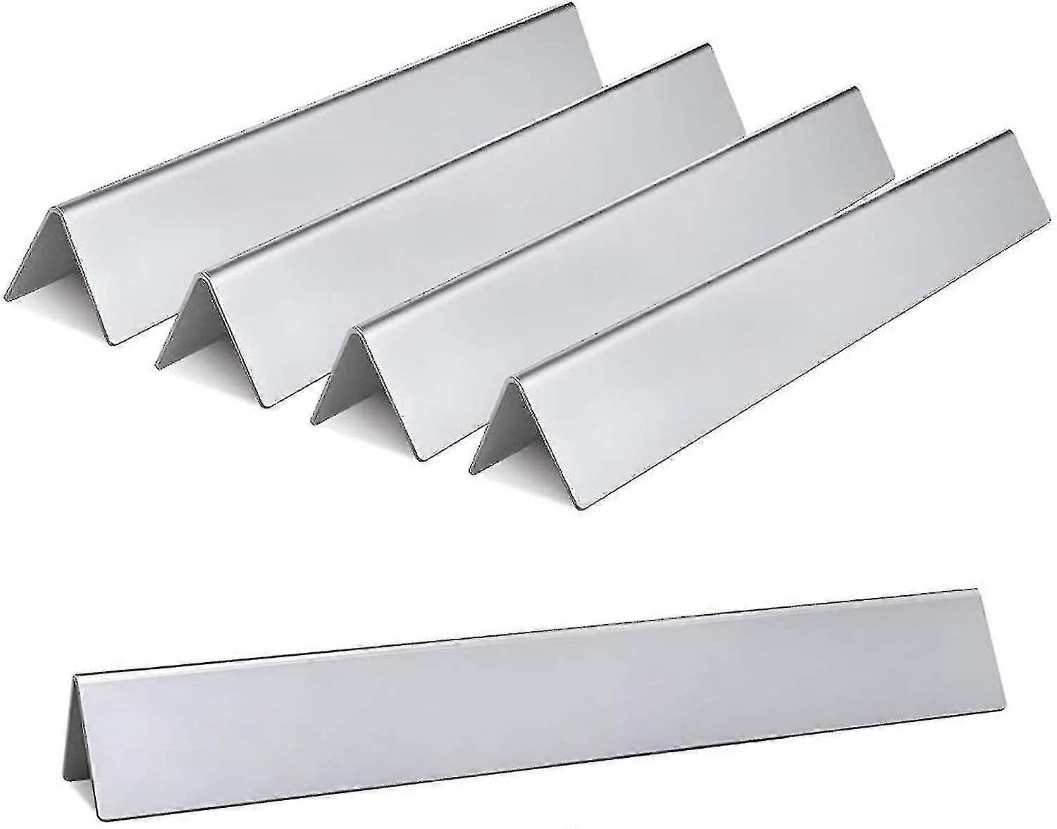 חטיפי Flavorizer עמידים בגודל 15.3 אינץ' עבור Weber Spirit E-310 E-330, Spirit 300 Series (בקרה קדמית) חלקי גריל, פלדת אל-חלד, Hc51-2 במארז 5