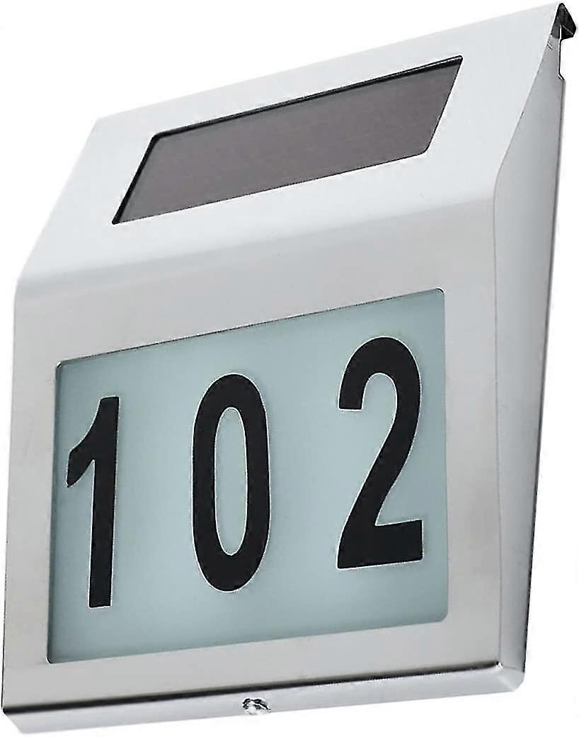 Led Solar Lamp With House Number