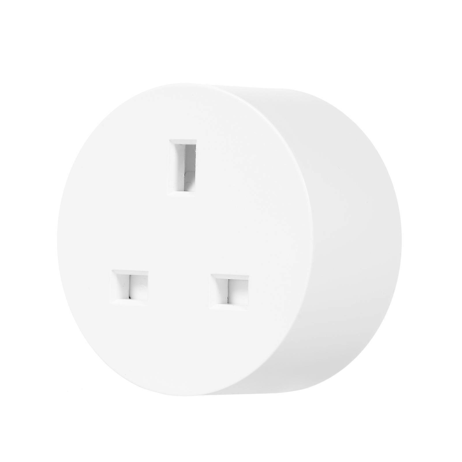 Smart Wi-Fi Plug Wireless Wifi Socket APP Remote Control Schedule Function Smart In-wall Socket Outlet 10A White (UK Plug, AC230V)