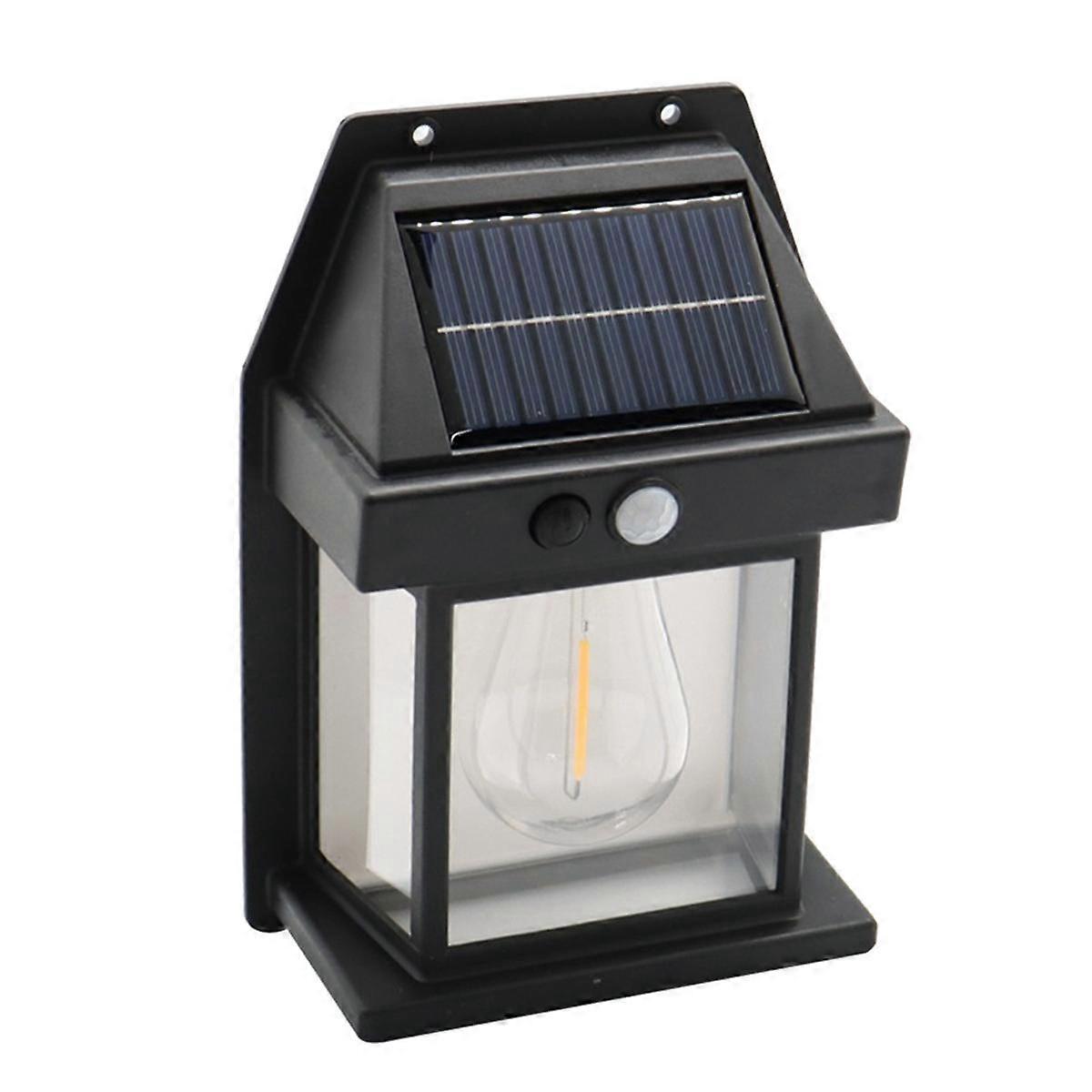 Solar Tungsten Bulb Wall Lamp Outdoor Waterproof Wall Lamp Courtyard Landscape Decorative Lamp