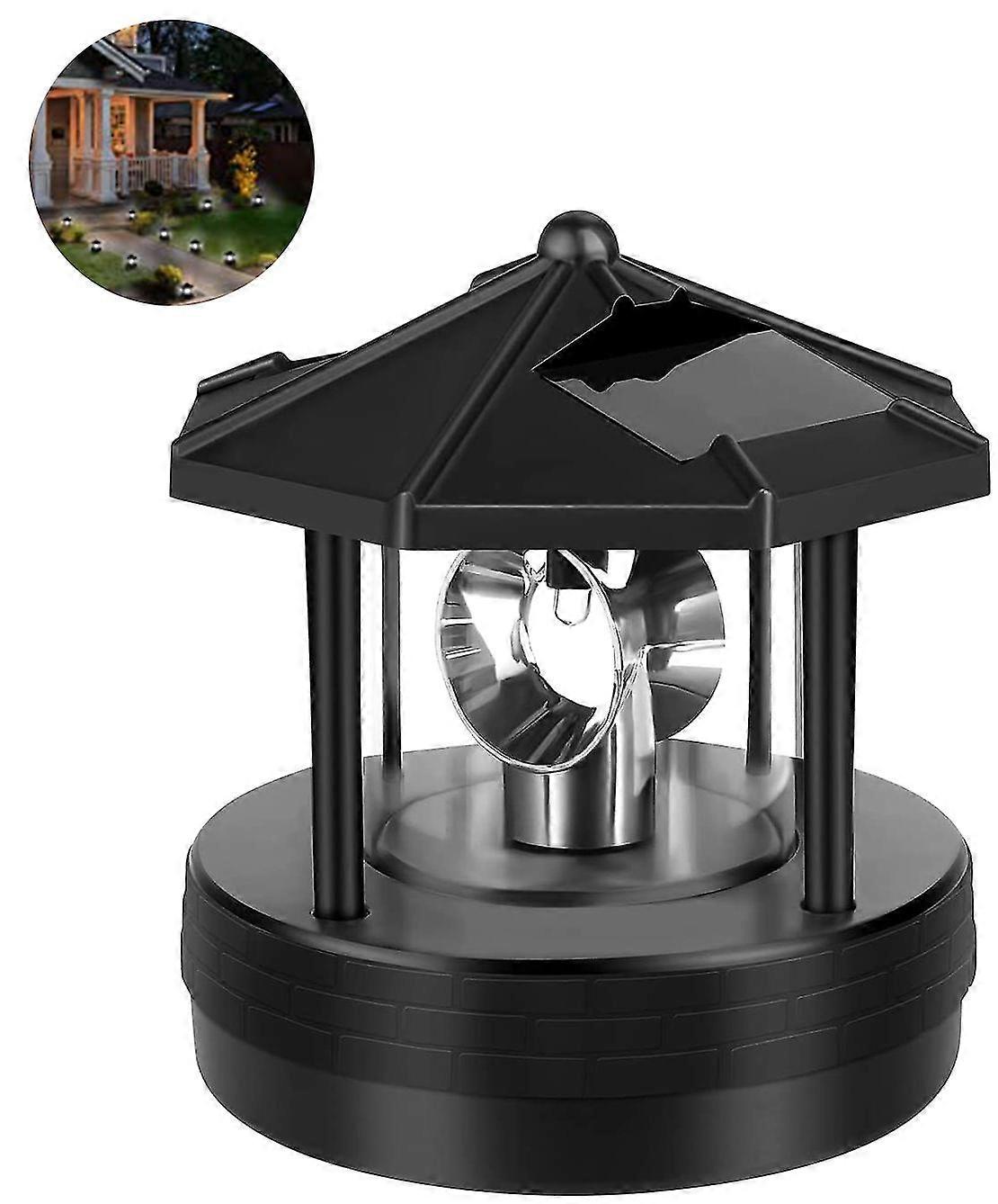 Solar Powered Lighthouse, Led Rotatable Lighthouse Garden Light Garden