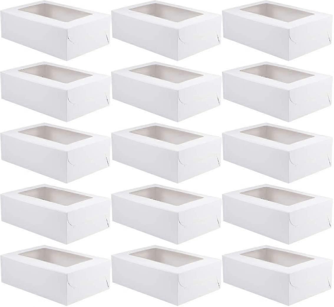 20-delige kraft cupcake doos met insert display brooddoos gebak container 6 holtes (santanxing)