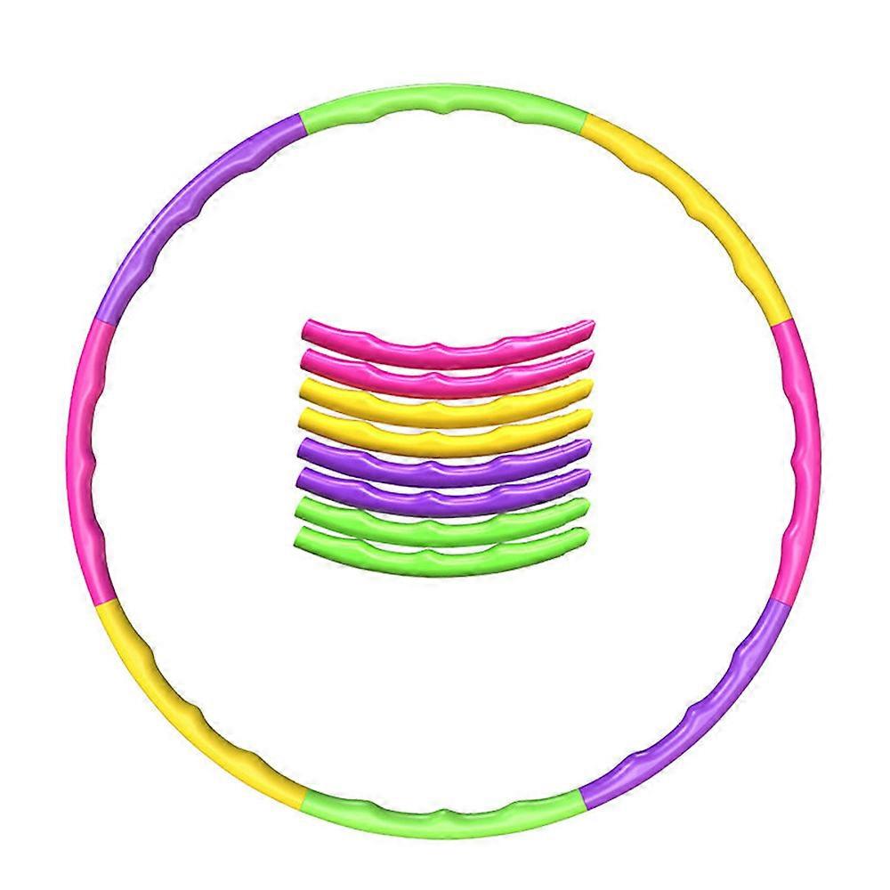 السفر قابلة للفصل البلاستيك Hula Hoops معدات التمرين اللعب حلقات قابلة للتعديل للأطفال الكبار الرياضة لعب لعبة الرقص التدريب