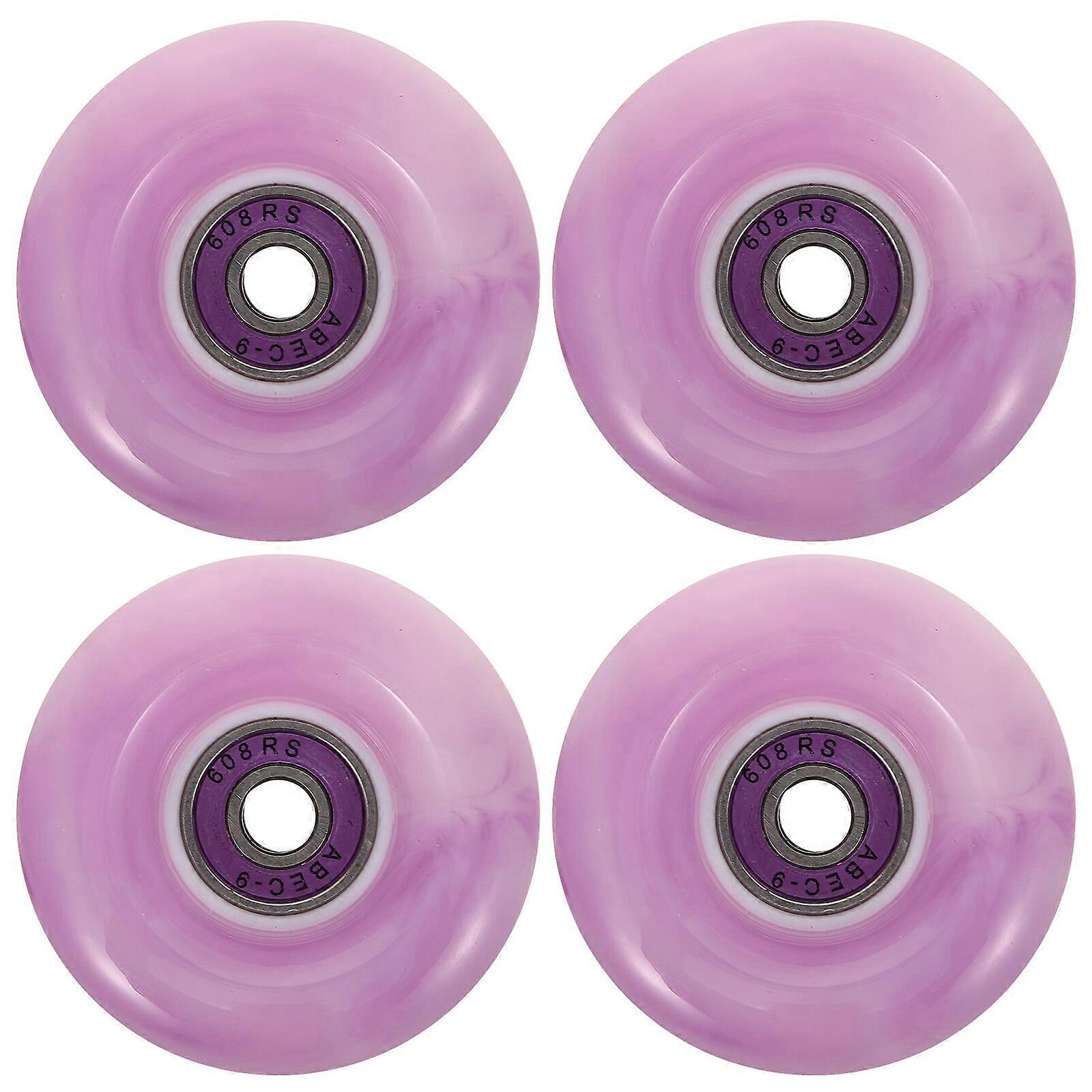 4 Stück Rollenräder austauschbare Skate-Rollen ersetzen dekorative Skate-Rollen Rollschuh-Rollen