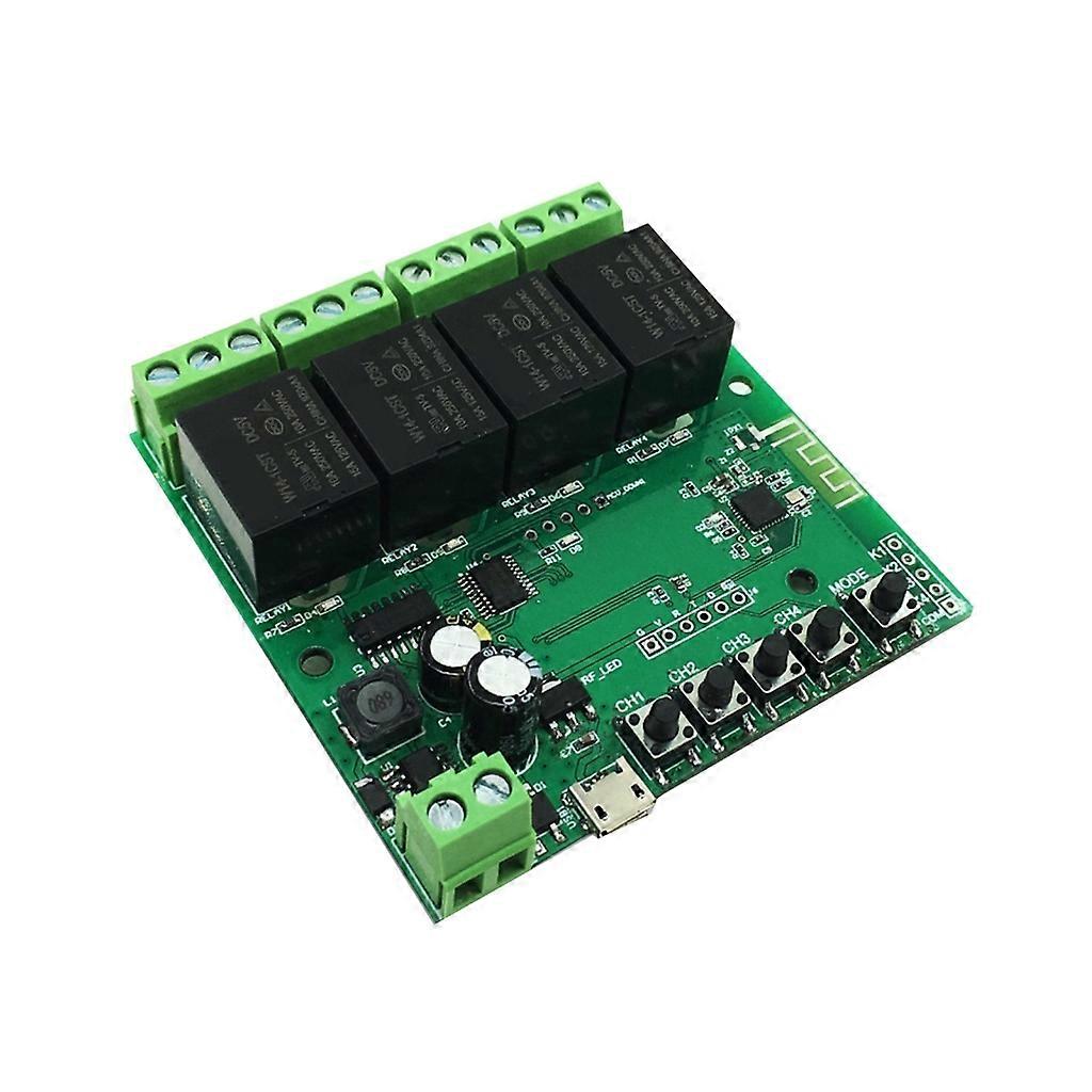 Smart Switches 4CH Light Remote Modules Support Voice Control & 8 Timing