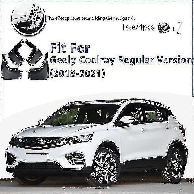 Exquisite Auto Mudguards For Geely Binyue Coolray Proton X50 2018~2022 Front Rear Mud Splash Guards Mudflap Flaps Fender Car Accessories