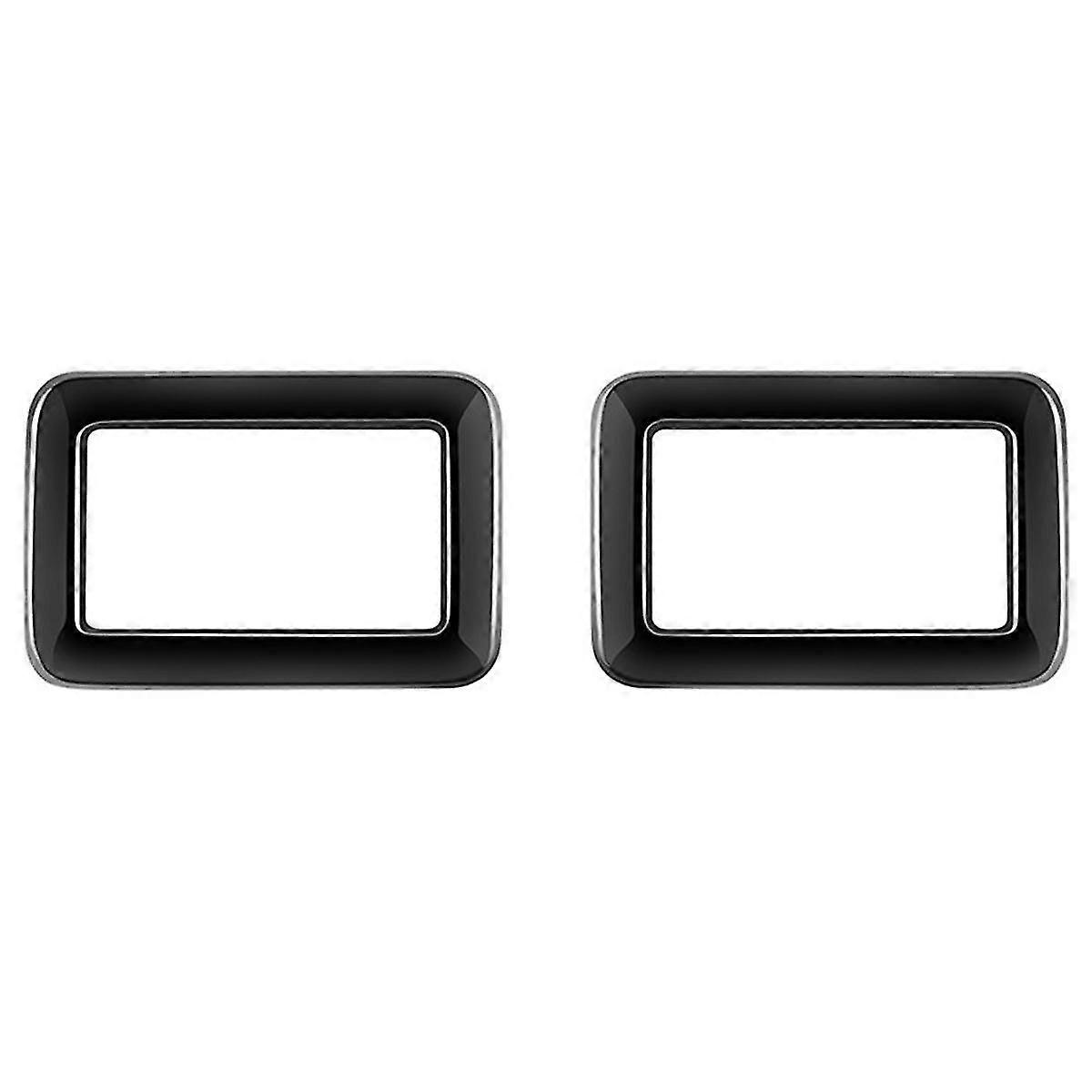 Exquisite Exquisite For Alphard/vellfire 40 Series 2023+ Car Middle Row Seat Control Pane Trim Frame Sticker Gloss Blac