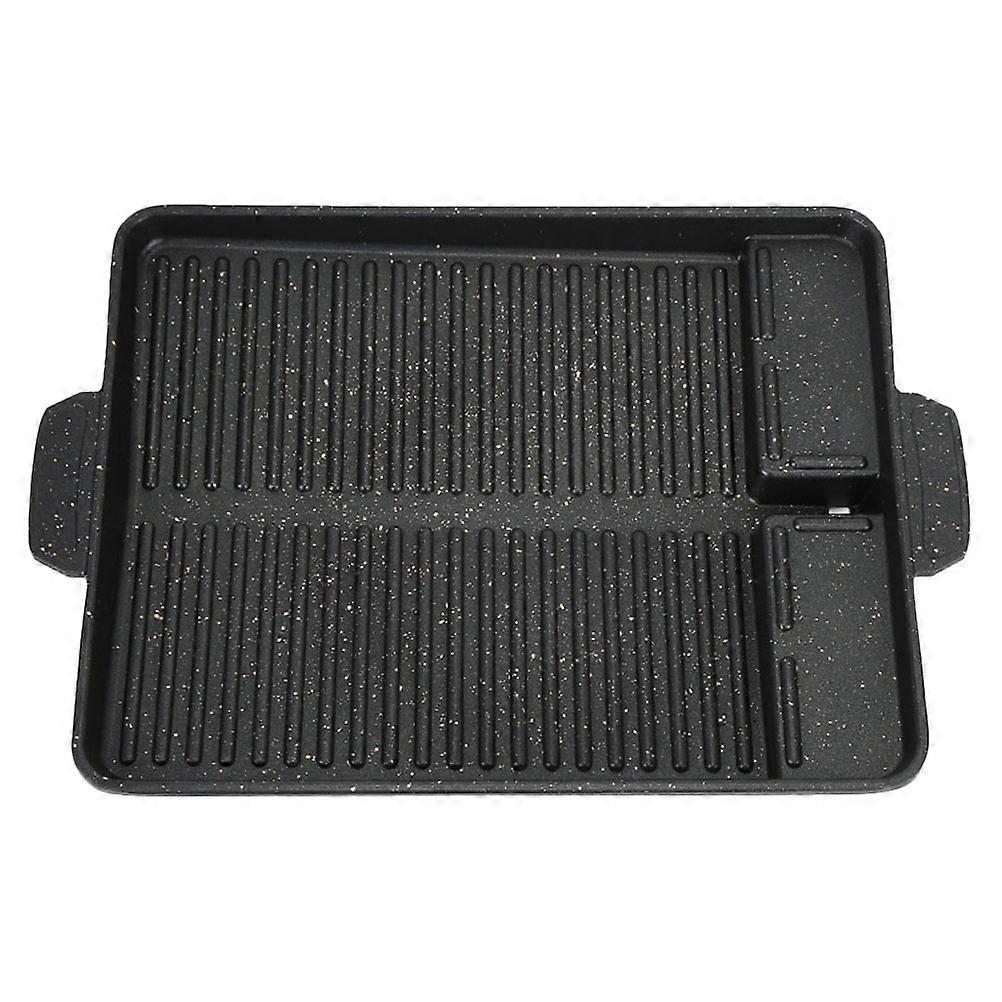 1PC Outdoor Camp Stove Baking Pan Rectangular Barbecue Plate Non-stick Bakeware