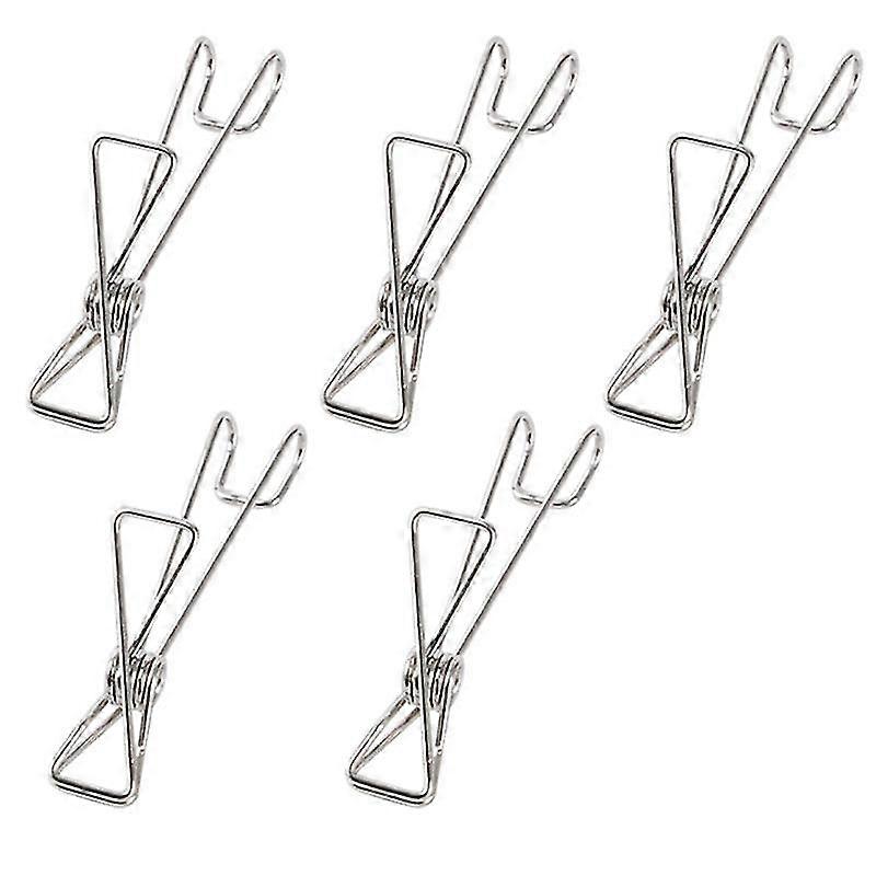 Long Tail Clip Hanger With Hook To Dry Clothes Drying Clothes Multi-function Long Hook Clip Data File Storage