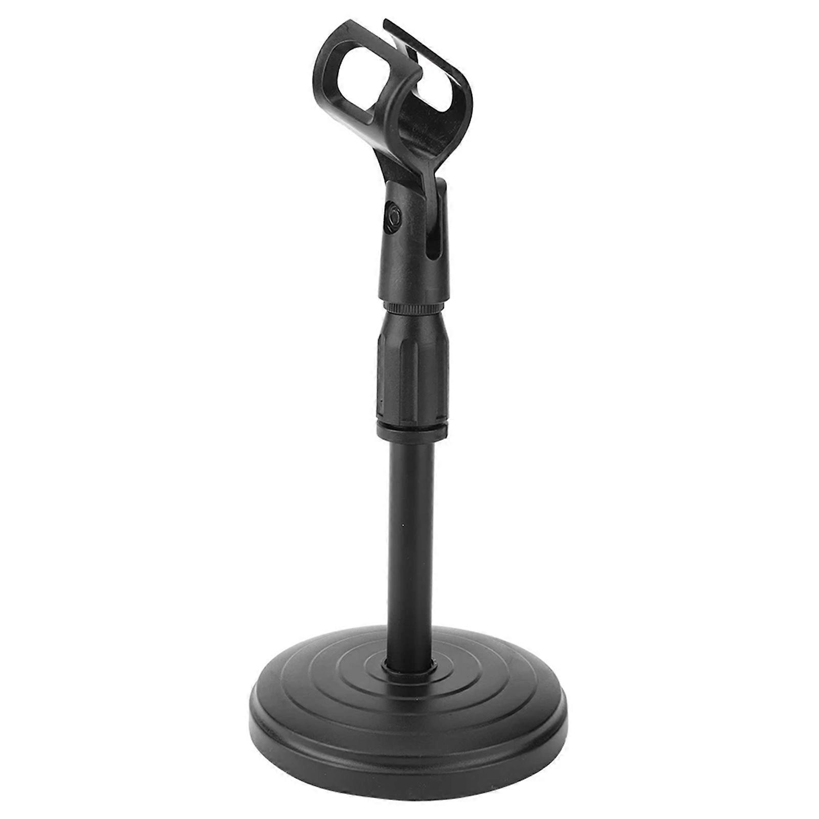 Adjustables Table Stand for Microphone Stable Weighted Base Universal Mic Mount for Meetings Lectures
