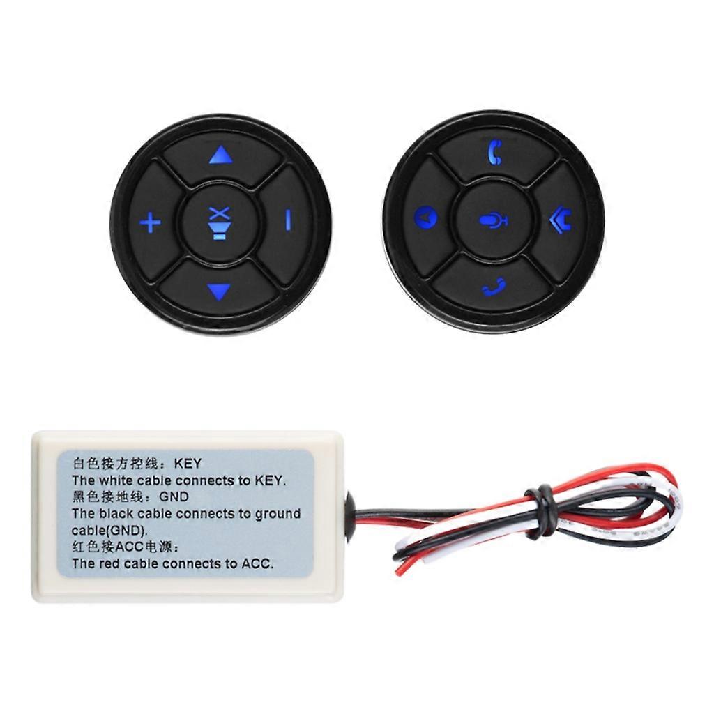  Universal Remote Control Buttons 10 Keys Wireless Car Steering Wheel Controller