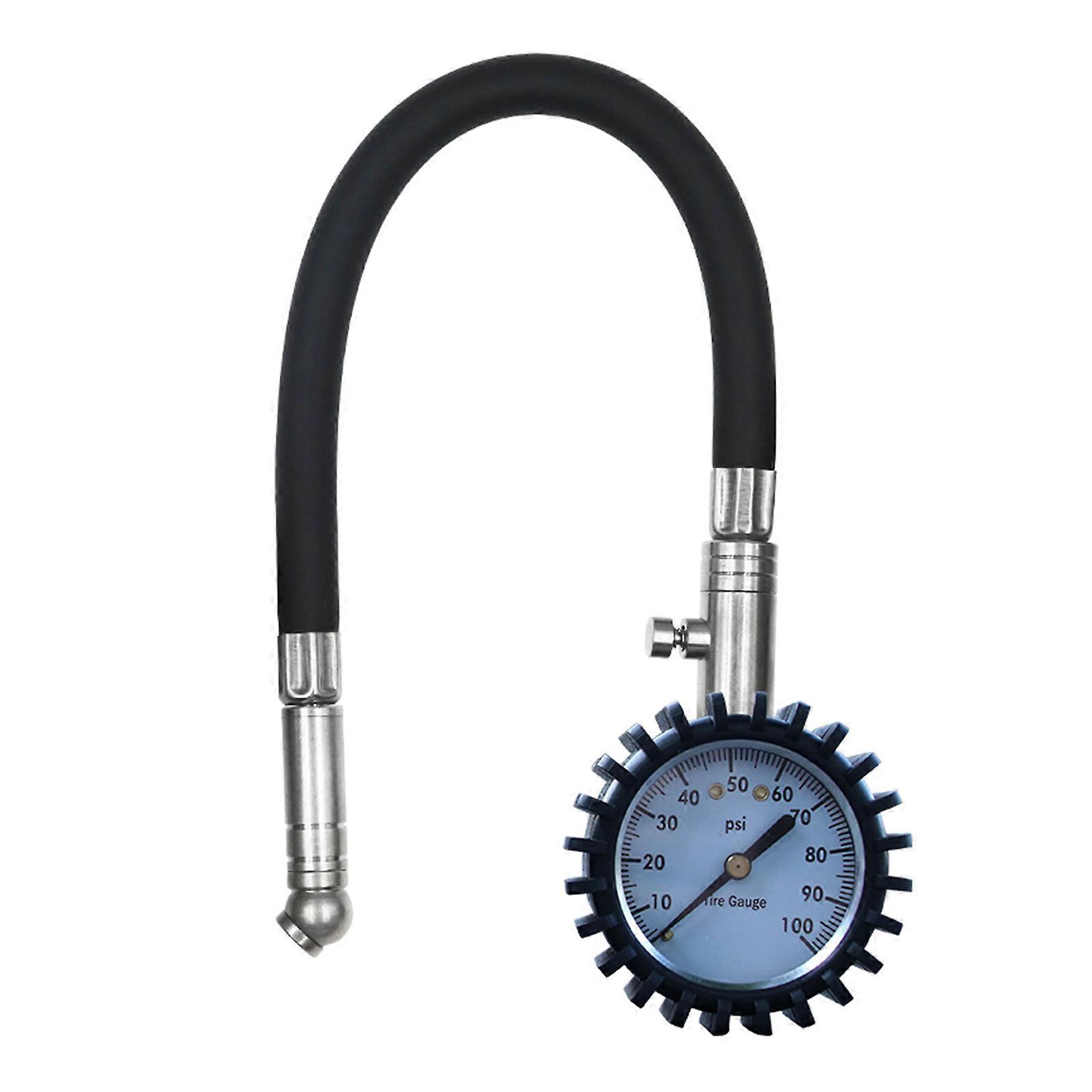 Tire Pressure Gauge with Hose 0-100PSI Tire Air Pressure Gauge Meter Tester