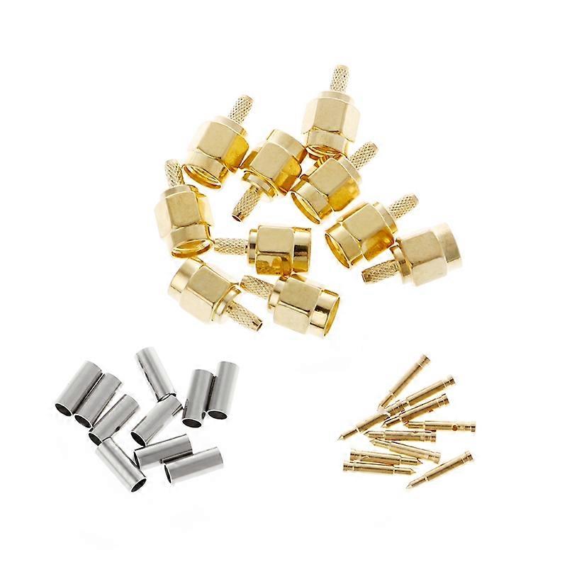10 stuks SMA Mannelijke Plug Crimp RG174 RG316 LMR100 Kabel RF Connector