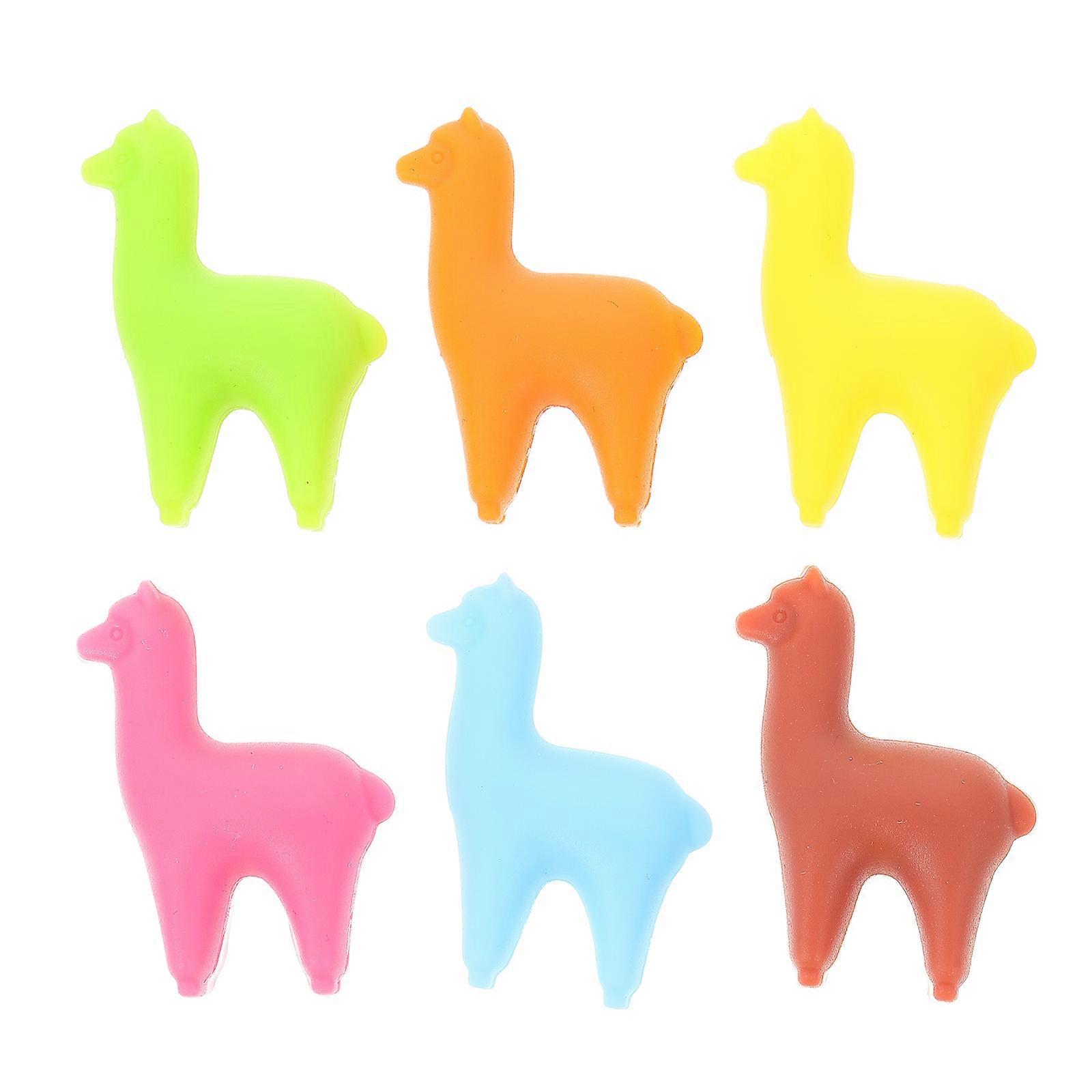 6 Stück dekorative Silikon-Weinglas-Marker Getränkemarker Weinglas-Tags