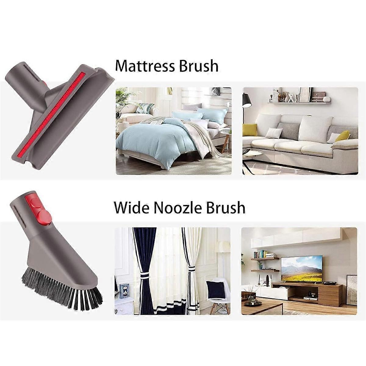 Replacement Attachment Kit for V15 V12 V11 V10 V8 Absolute Detect Cyclone Vacuum Crevice Brush Tools