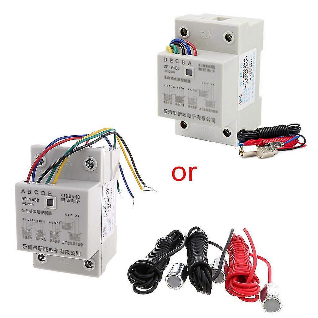 DF-96ED Controlador automático de nivel de agua 10A 220V Sensor de detección de altura Interruptor de bomba de cisterna con 3 sondas