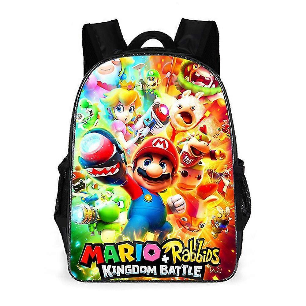 Super Mario Reppu Pojat Tytöt Lasten Sarjakuva Koululaukku Kirjalaukku Matka Reppu Lahja