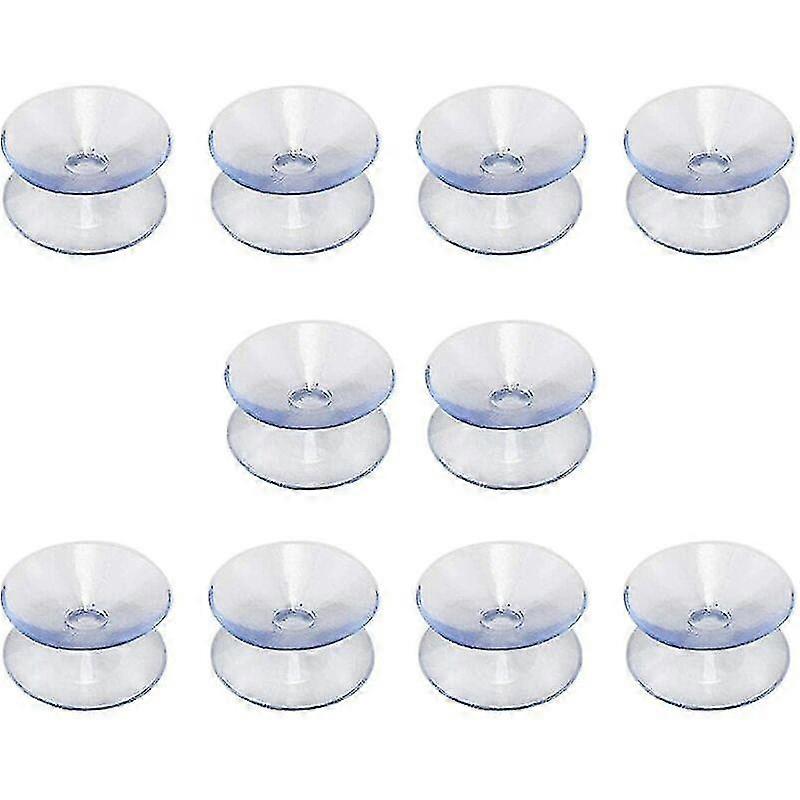 Double-sided Suction Cups Compatible With Glass Table Tops, 10 Pack Hookless Suction Cups For Multif