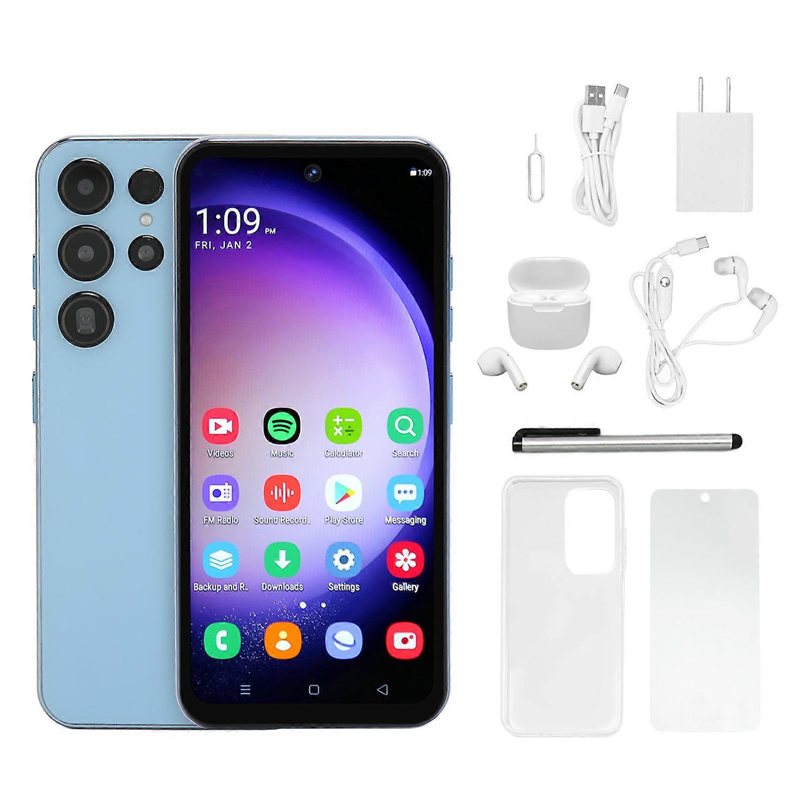 6.6" Unlocked Smartphone with 24MP Camera, Bluetooth Headset, 7000mAh Battery, Android 13
