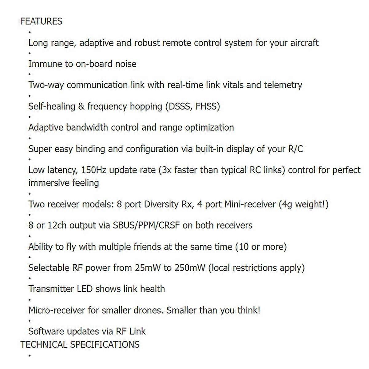 TBS Micro-Type Transmitter CRSF TX V2 915 Mhz Long Range Radio System for RC Multicopter Racing Dro