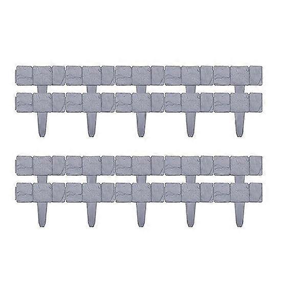 20 Pcs Garden Edging Border All-weather No Dig Lawn Edging Border Flexible