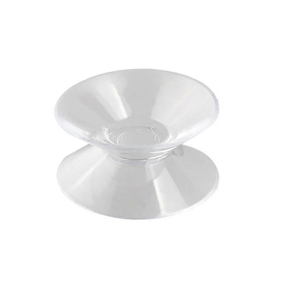 Car 9 Pcs Clear Soft Plastic Double Sided Suction Cup