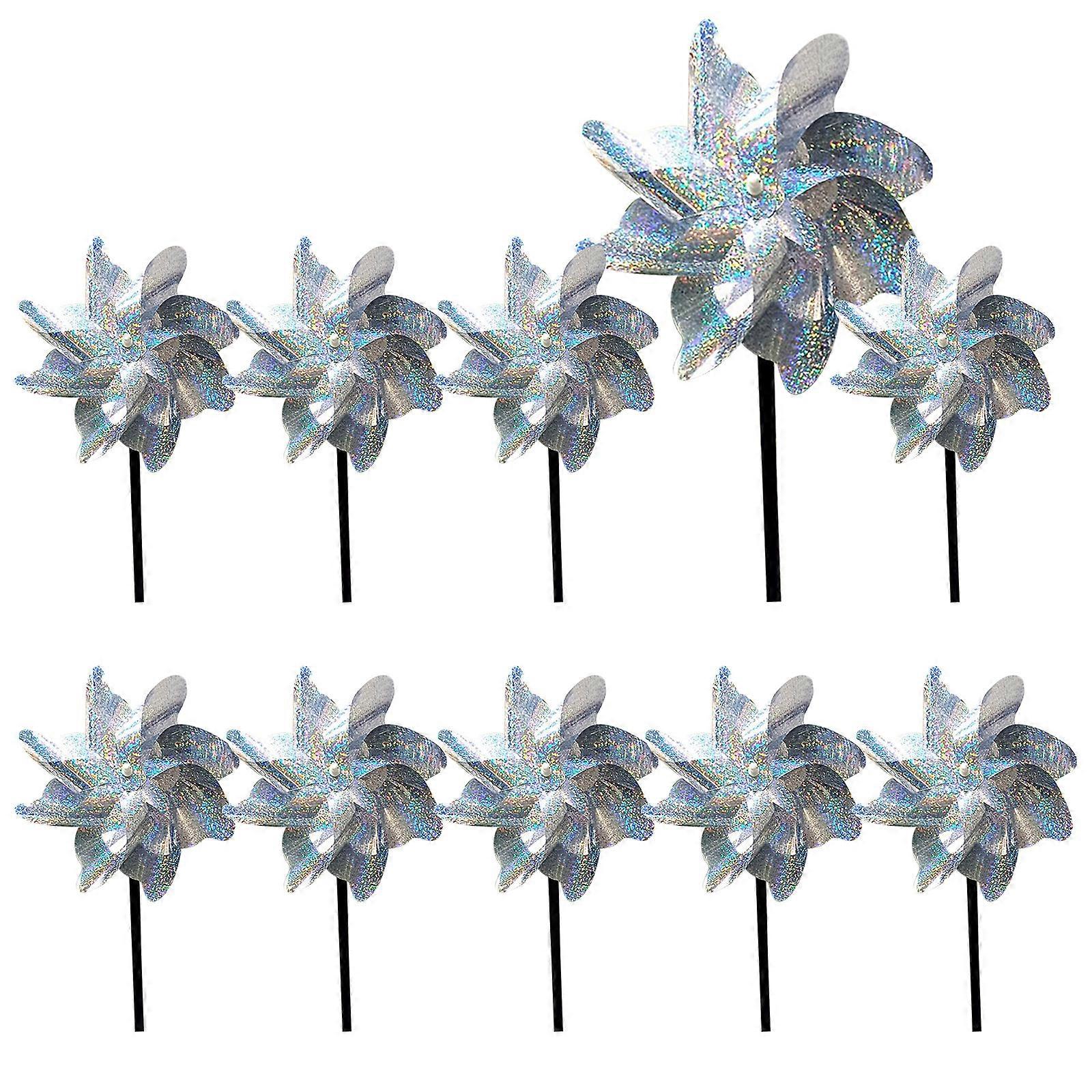 Heijastava tuulimylly lintukarkote, 10kpl kukkia ja puutarhoja