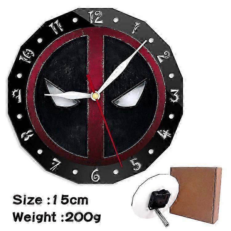 Deadpool pattern creative clock, wall clock suitable for bedroom decoration 4