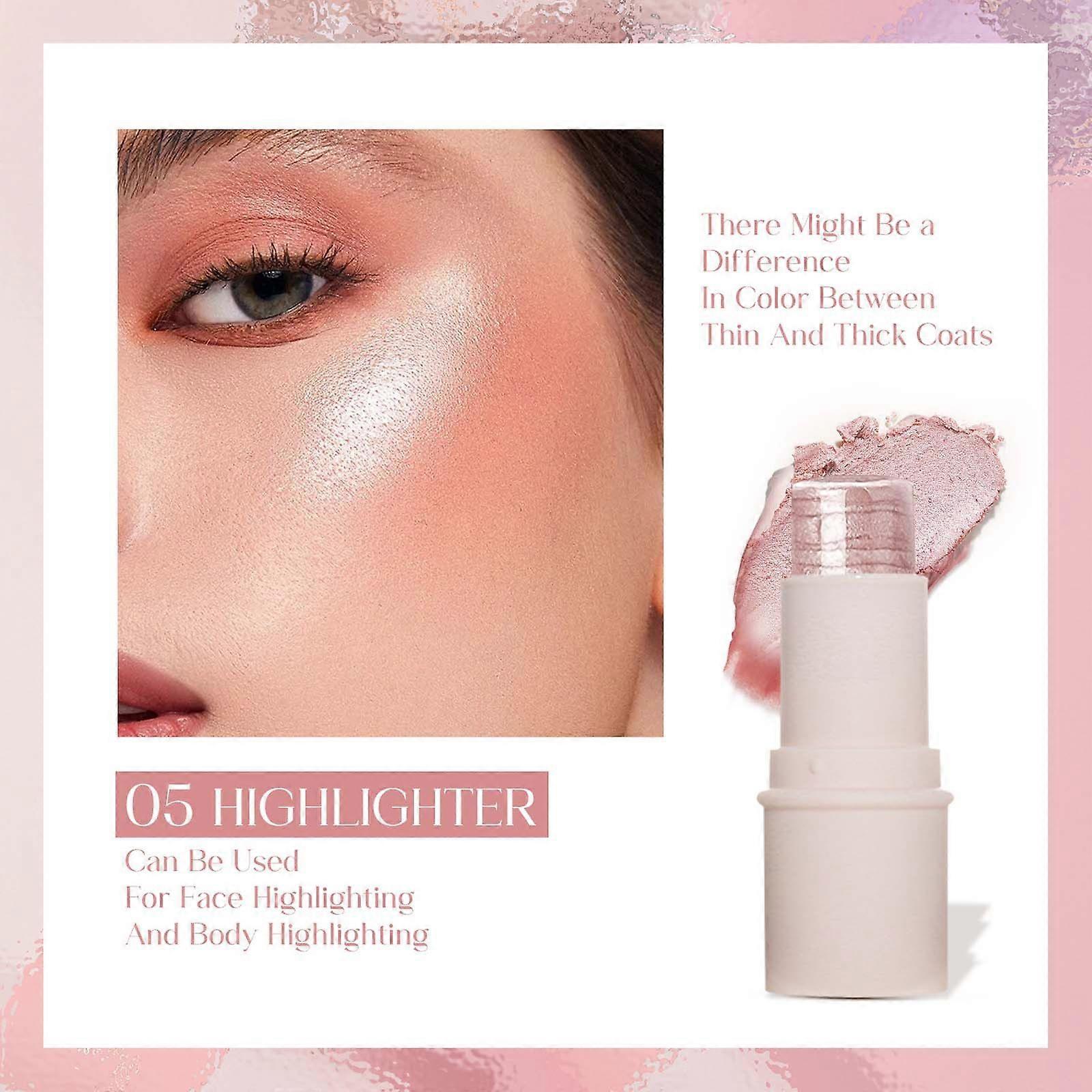 Multi Functional Makeup Stick, Lazy Person, High Gloss, Face Repairing, Rouge, Matte, Powder Blusher Stick Flye251595