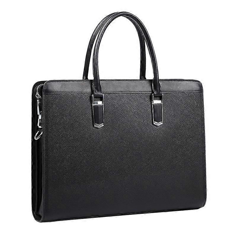 Genuine Leather Men's Bag Anti-theft Password Lock Business Men's Handbag Cowhide Computer Bag Large Capacity Briefcase Crossbody Bag