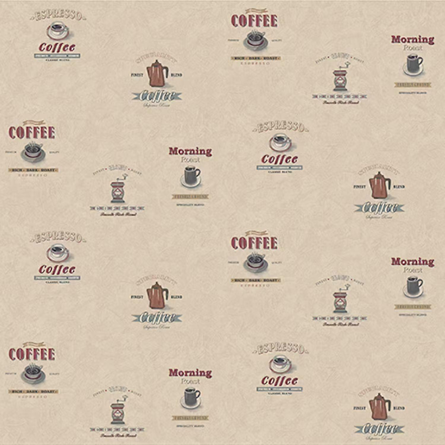 Galerie Kitchen Recipes Coffee Cafe Beige Wallpaper