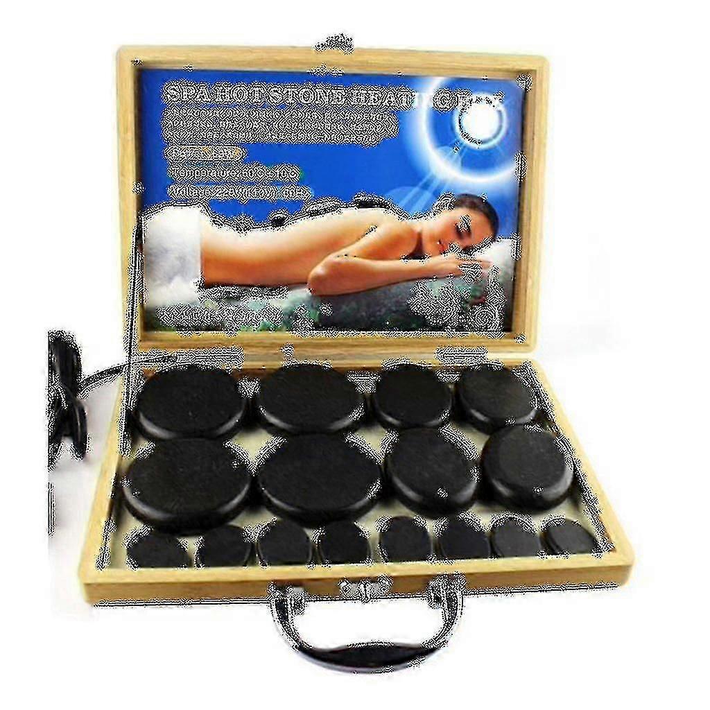 ホットストーンロックヒーティングボックスマッサージストーンウォーマーケースヒーターEuプラグ