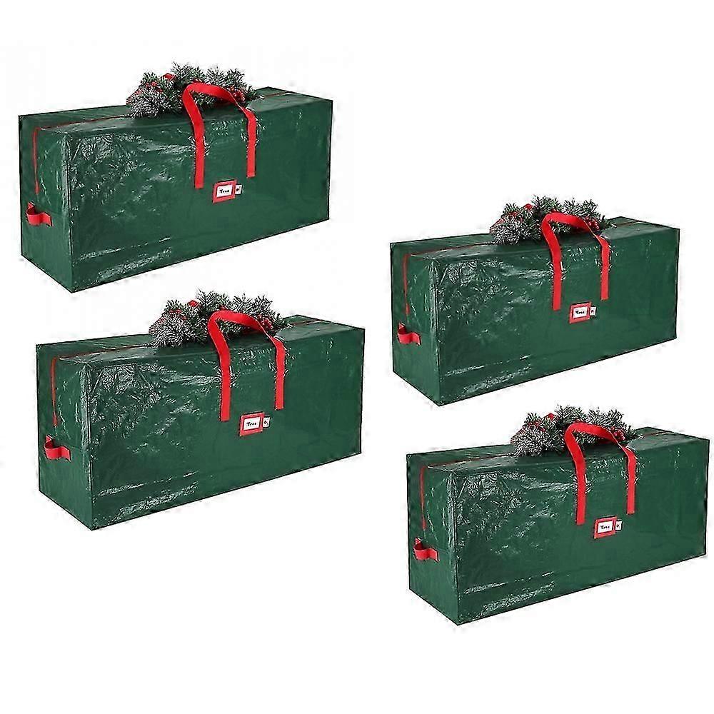 Christmas Tree Bag - Ideal For Artificial Trees - Dust And Waterproof Cover With Handle - Christmas Tree Storage Bag 4pcs