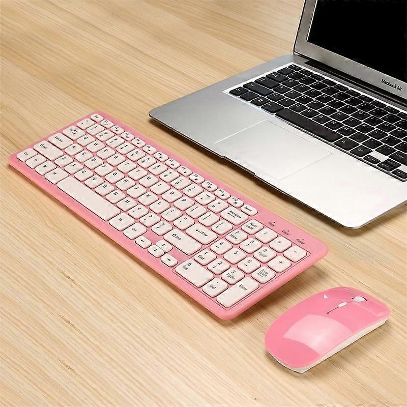 MLD-568 Office Gaming Wireless Mouse Keyboard Set MLD-568 Pink