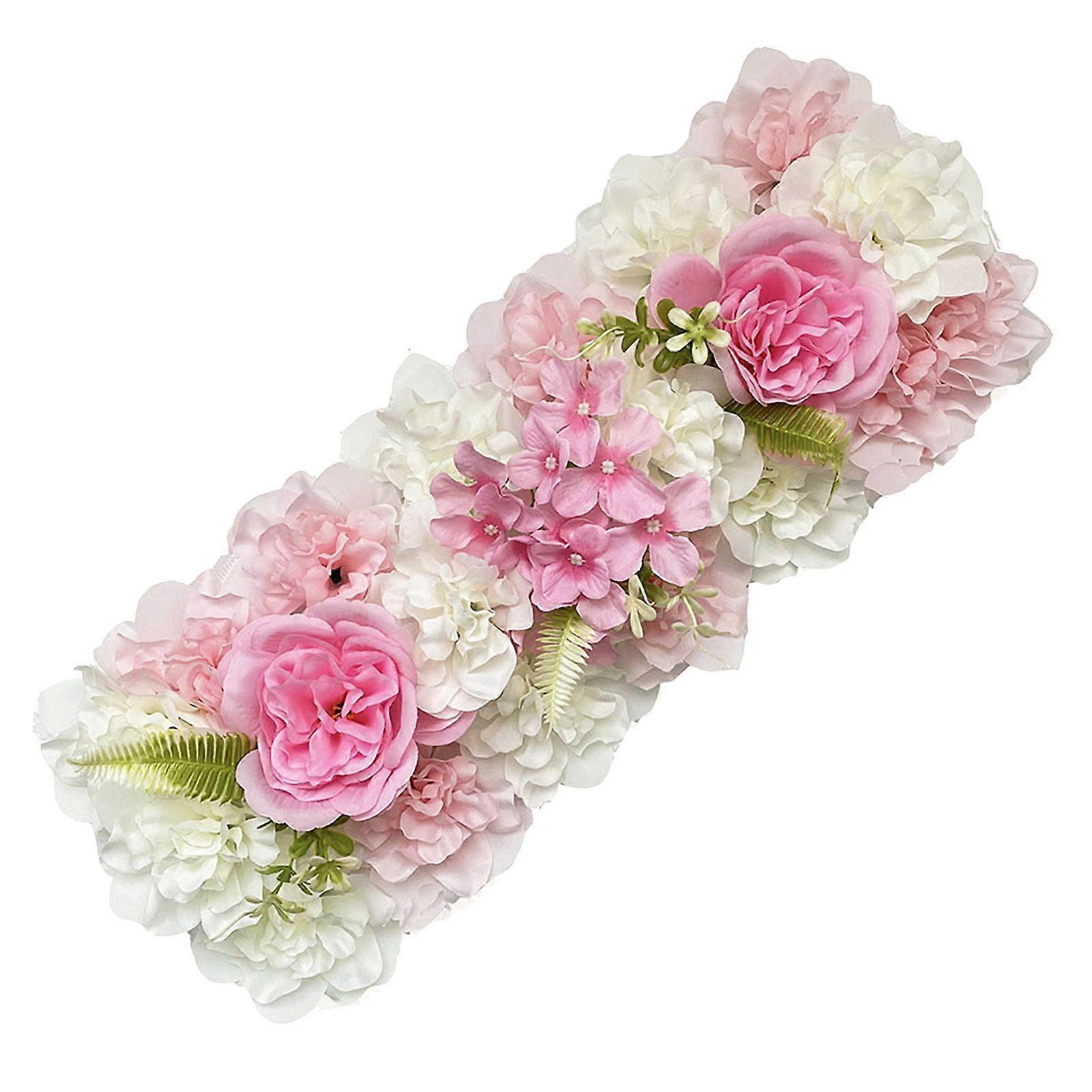 Simulated Flowers Combo Artificial Flowers in Rows Realistic Faux Silk Flowers with Back Frame for DIY Wedding Arch Backdrop Party Decor