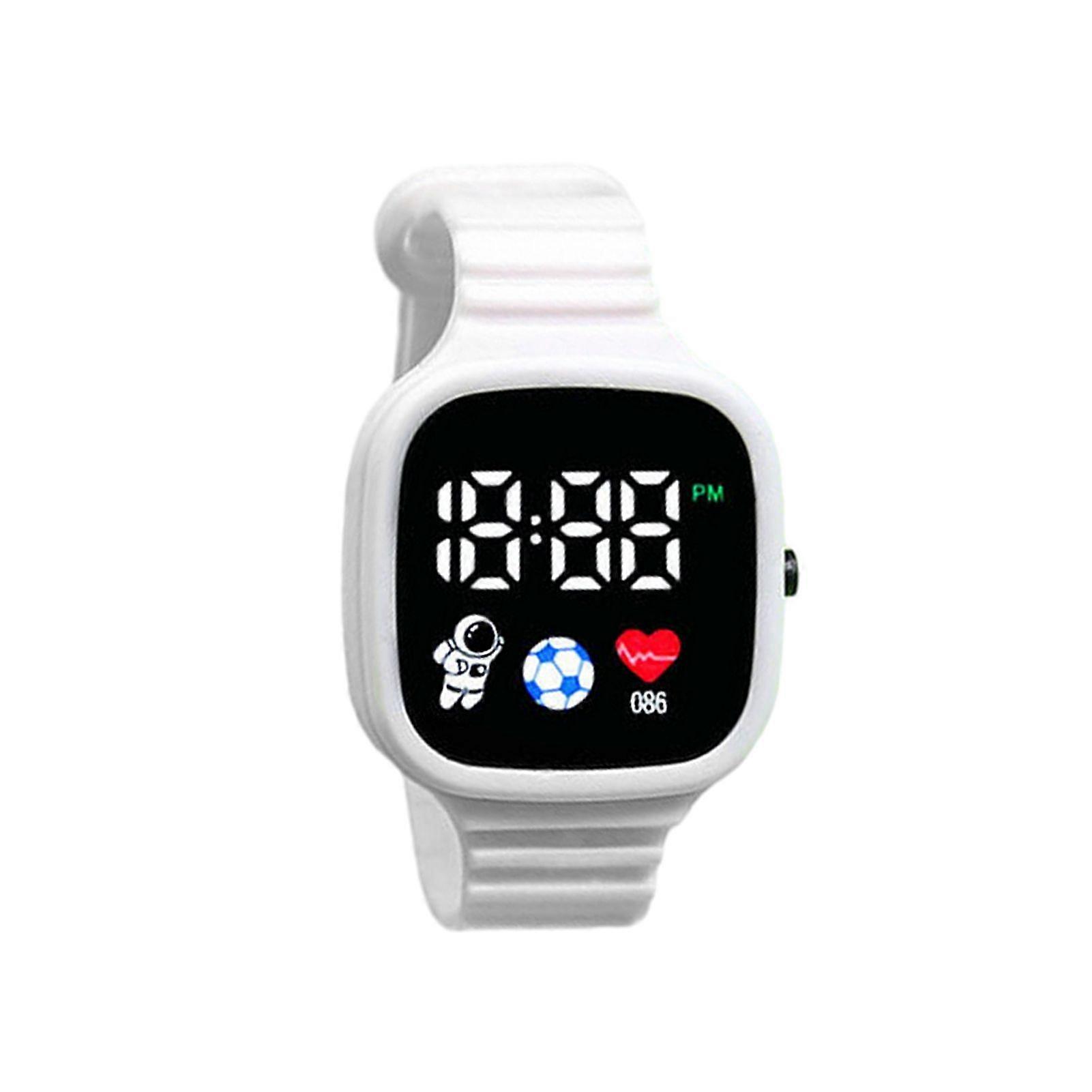 Digital LED Electronic Watch Large Square Screen Accurate Time Soft Comfortable Strap Fashion Spaceman Watch