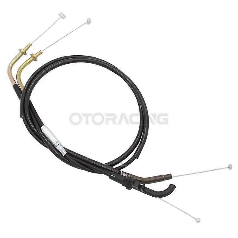 Motorcycle Throttle Cable (1 compatible for Pull and 1 compatible for Push) compatible for Kawa-saki ER650 ER-6N ER6N 2009 2010 2011 2012 2013 2014