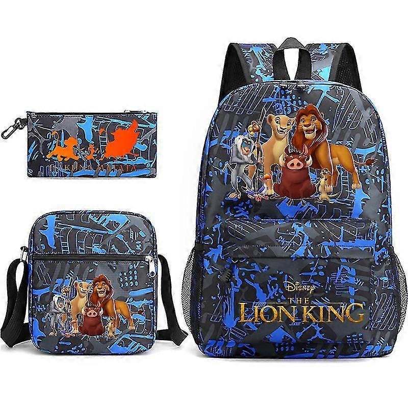 ديزني الكرتون الأسد الملك حقيبة ظهر سيمبا الكرتون الأطفال بنين بنات حقائب مدرسية خفيفة الوزن الطلاب للماء القدرات Mochila