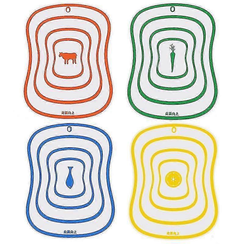 Chopping Board 4pcs Antibacterial Classification Skidproof Chopping Board Cutting Board